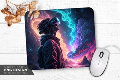 Cosmic Awe A VR Gamer&#039;s Experience Mouse Pad Mouse Pad PNG Product Image 1