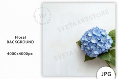 Blue Hydrangea Flowers Mockup JPG Product Image 1