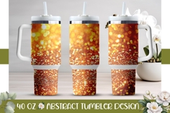 Sparkle Tumbler Design, Gold Glitter 40 Oz Tumbler Template Product Image 1