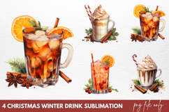 Christmas Winter Drink Sublimation PNG Product Image 1