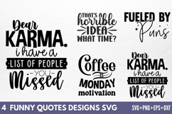 Funny Quotes Designs SVG Product Image 1