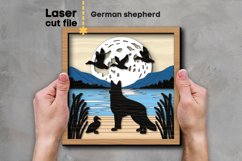 German Shepherd Dog SVG Laser cut file for Glowforge Product Image 1