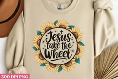 .Jesus take the wheel PNG, Christian Jesus Sublimation P Product Image 2