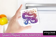 Boho Mystical Magnet Sublimation - Celestial Fridge Magnet Product Image 1