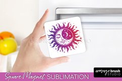 Boho Mystical Magnet Sublimation - Celestial Fridge Magnet Product Image 1