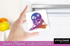 Boho Mystical Magnet Sublimation - Celestial Fridge Magnet Product Image 1