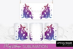 Celestial Mug Wrap PNG, Boho Mystical Coffee Mug Sublimation Product Image 1