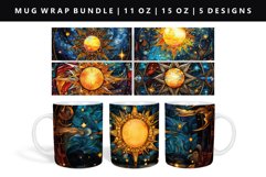 Celestial 11oz, 15oz Mug Sublimation | Mug Wrap PNG Product Image 1