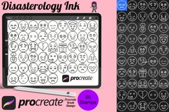 Emojis Set 2 Procreate Brush Stamps, 50 Emoji Stamps Product Image 1