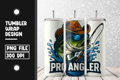 Pro Angler Fishing Tumbler Wrap PNG Product Image 1