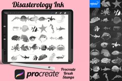 Cartoon Sea Animals Set 3 Procreate Brush Stamps, 30 Sea Product Image 1