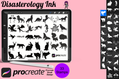 Cartoon Sea Animals Silhouette Set 1 Procreate Brush Stamps Product Image 1
