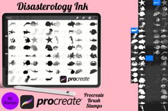 Cartoon Sea Animals, Outlines &amp; Silhouette Set 3 Procreate Product Image 1