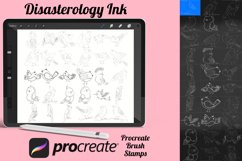 Birds Outlines Set 2 Procreate Brush Stamps, 30 Bird Product Image 1