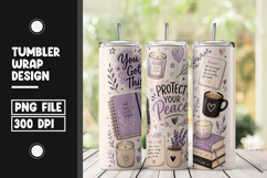 Self Care Tumbler Wrap Sublimation PNG Product Image 1