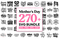 Mother's Day SVG Bundle, Retro Mama Quotes, Funny Mom svg Product Image 1