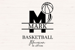 Basketball Monogram SVG Bundle 26 Letters Product Image 1