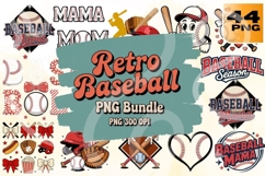 Retro Baseball PNG Bundle 44 Product Image 1
