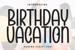 Birthday Vacation Product Image 1