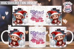 Christmas Mug Wrap Sublimation Funny Quote 3D Wall Animal Product Image 1