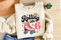 Rolling into 6 svg | Svg Files for Cricut | Shirt Svg Product Image 2