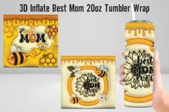 3D Puffy Mama Inflated Tumbler Wrap|3D Inflate Designs Product Image 1