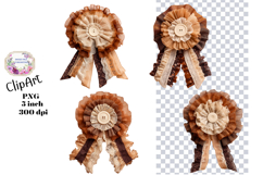 Bows, Ribbon, Lace , Clipart, Ephemera, PNG, Junk Journal Product Image 1