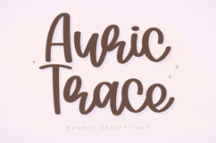 Auric Trace - Bouncy Script Font Product Image 1