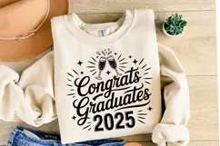Congrats Graduates 2025 svg | Graduation Svg | Shirt Svg Product Image 1