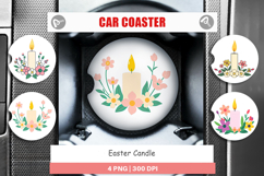Car Coaster Easter Candle Product Image 1