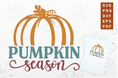 Pumpkin Season SVG Design, Pumpkin Fall Tshirt Designs Product Image 1