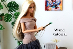 Miniature fairy wand making tutorial DIY BJD doll magic doll Product Image 1