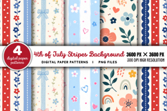4th Of July Stripes Background PNG Product Image 1