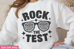 Rock the test PNG, Teachers Testing Day PNG Product Image 2