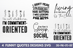 Funny Quotes Designs SVG Product Image 1