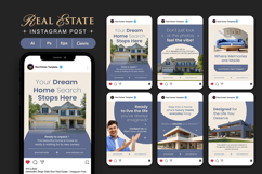 Beige Slate Blue Real Estate - Instagram Post Product Image 1
