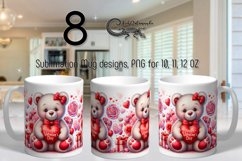 Valentine animals | 8 cute bear &amp; puppy mug designs Product Image 1