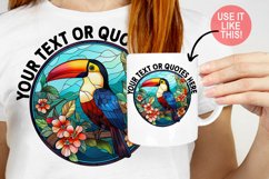 Toucan Floral Sublimation Bundle | Stained Glass Sublimation Product Image 2