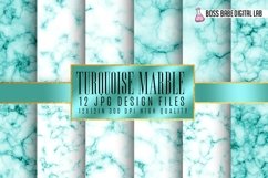 Turquoise marble digital paper Product Image 1