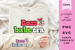 Aesthetic Boss Babe Era SVG, PNG, Canva Template - Retro Y2K Product Image 1
