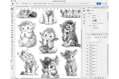 48 Procreate Cute Animals Stamp Brushes Product Image 8