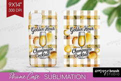 Champagne Cocktail Phone Case PNG Summer Drink Case PNG Product Image 1