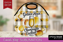 Champagne Cocktail Lunch Bag Summer Drink Lunch Bug PNG Product Image 1