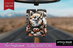 Chihuahua Dog Air Freshener PNG Halloween PNG Sublimation Product Image 1