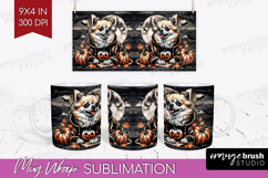 Chihuahua Dog Mug Wrap Halloween Mug PNG Sublimation Product Image 1