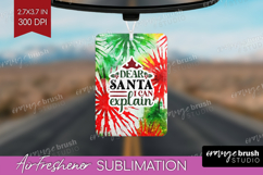 Sarcastic Christmas Quote Air Freshener PNG - Tie Dye PNG Product Image 1