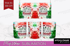 Sarcastic Christmas Quote Mug Wrap - Tie Dye Mug PNG Product Image 1