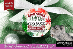 Sarcastic Christmas Quote Ornament PNG - Tie Dye PNG Product Image 1