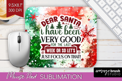 Sarcastic Christmas Quote Mouse Pad Sublimation - Tie Dye Product Image 1