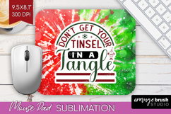 Sarcastic Christmas Quote Mouse Pad Sublimation - Tie Dye Product Image 1